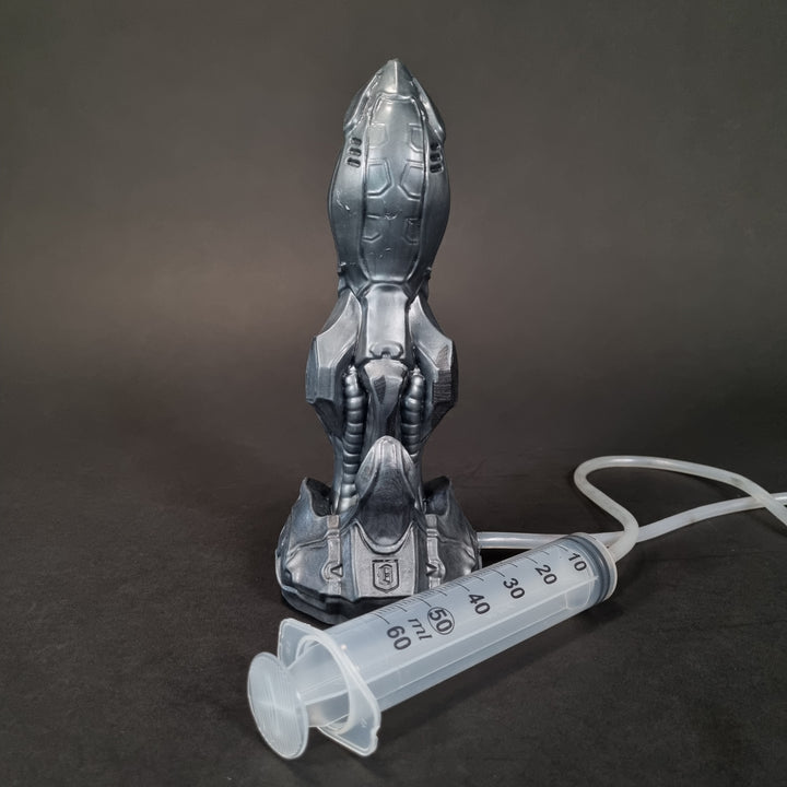 OD59 - Ejaculating Sentinel Knotted Dildo - Small 6.5" - Firm Firmness - Highlight