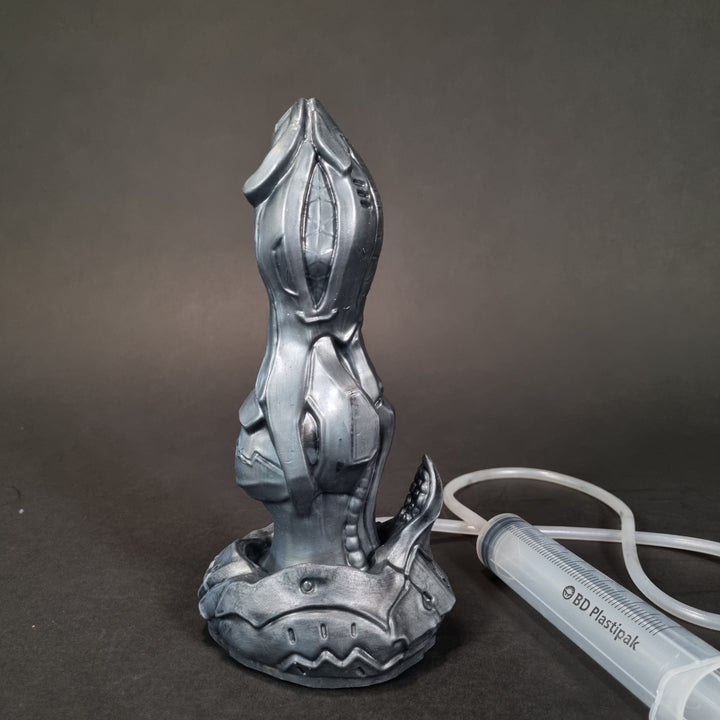 OD59 - Ejaculating Sentinel Knotted Dildo - Small 6.5" - Firm Firmness - Highlight