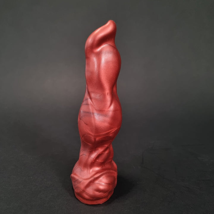 OD76- The Lycan Knotted Dildo - Size Small 6.5" - Soft Firmness - Vibrating Base