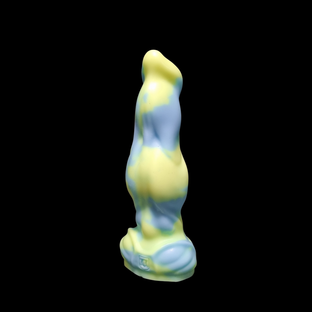 OP66 Lycan Knotted Dildo 6.5" Soft Firmness 2 Marble