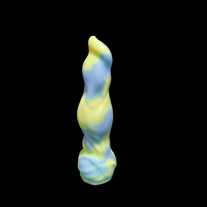 OP66  - Lycan Knotted Dildo - Size Small 6.5" - Soft Firmness - 2 Colour Marble