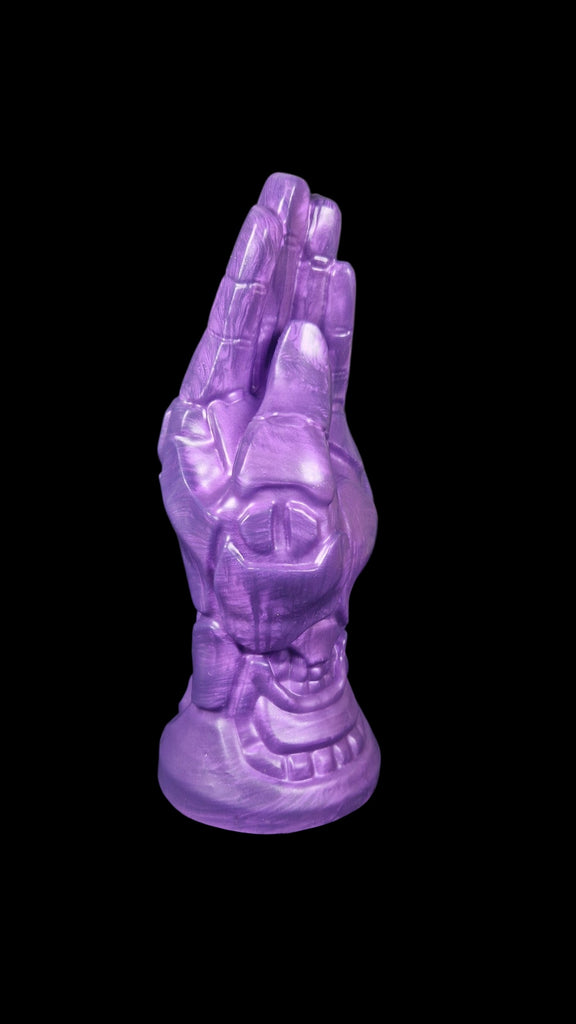 OR07 Sentinel Fisting Dildo Soft Firmness 8" Vibrating Base Pearl