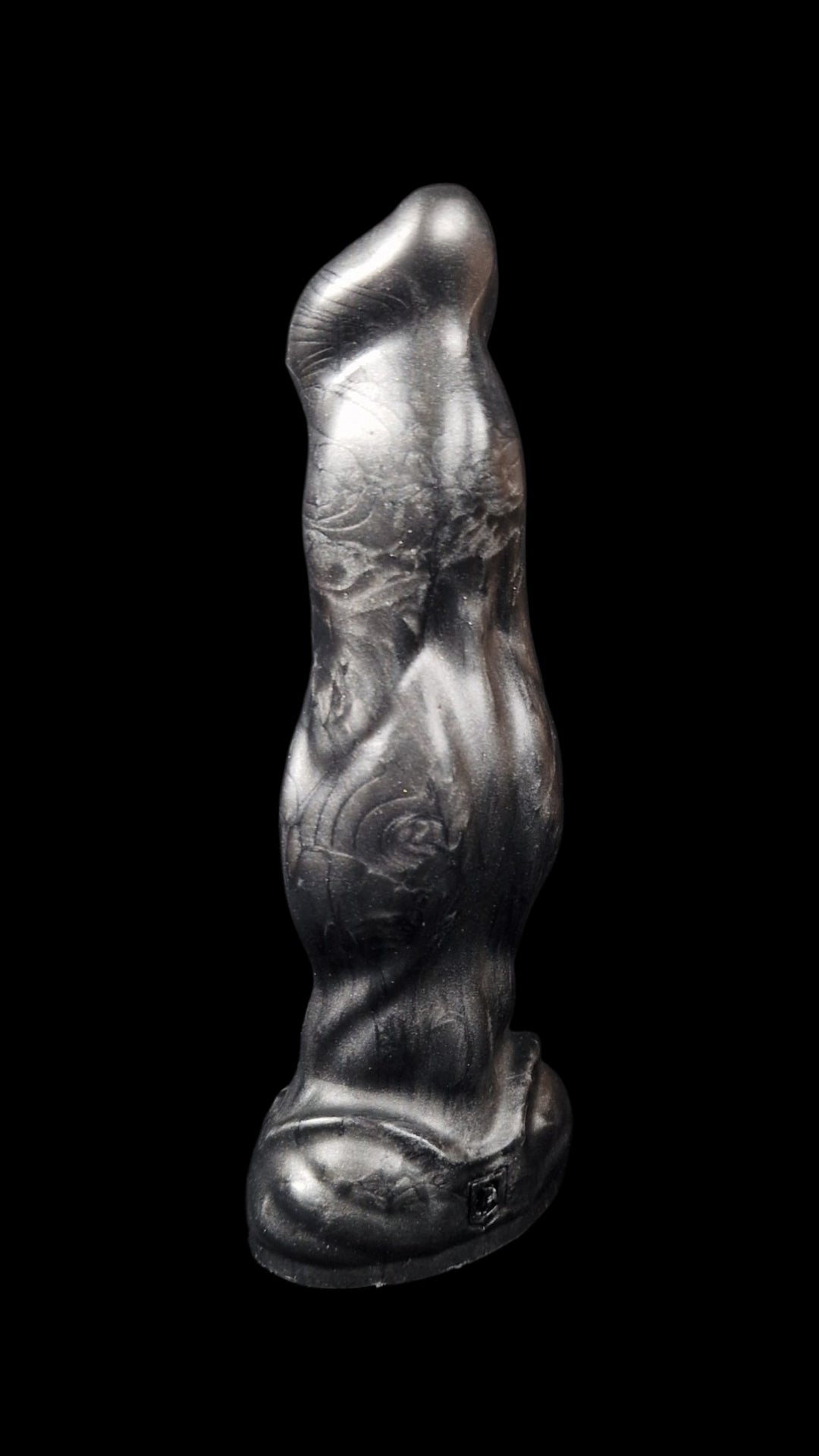 OR28  - Lycan Dildo - Soft Firmness - Size X-Small 5.5" -  Colour Black Star
