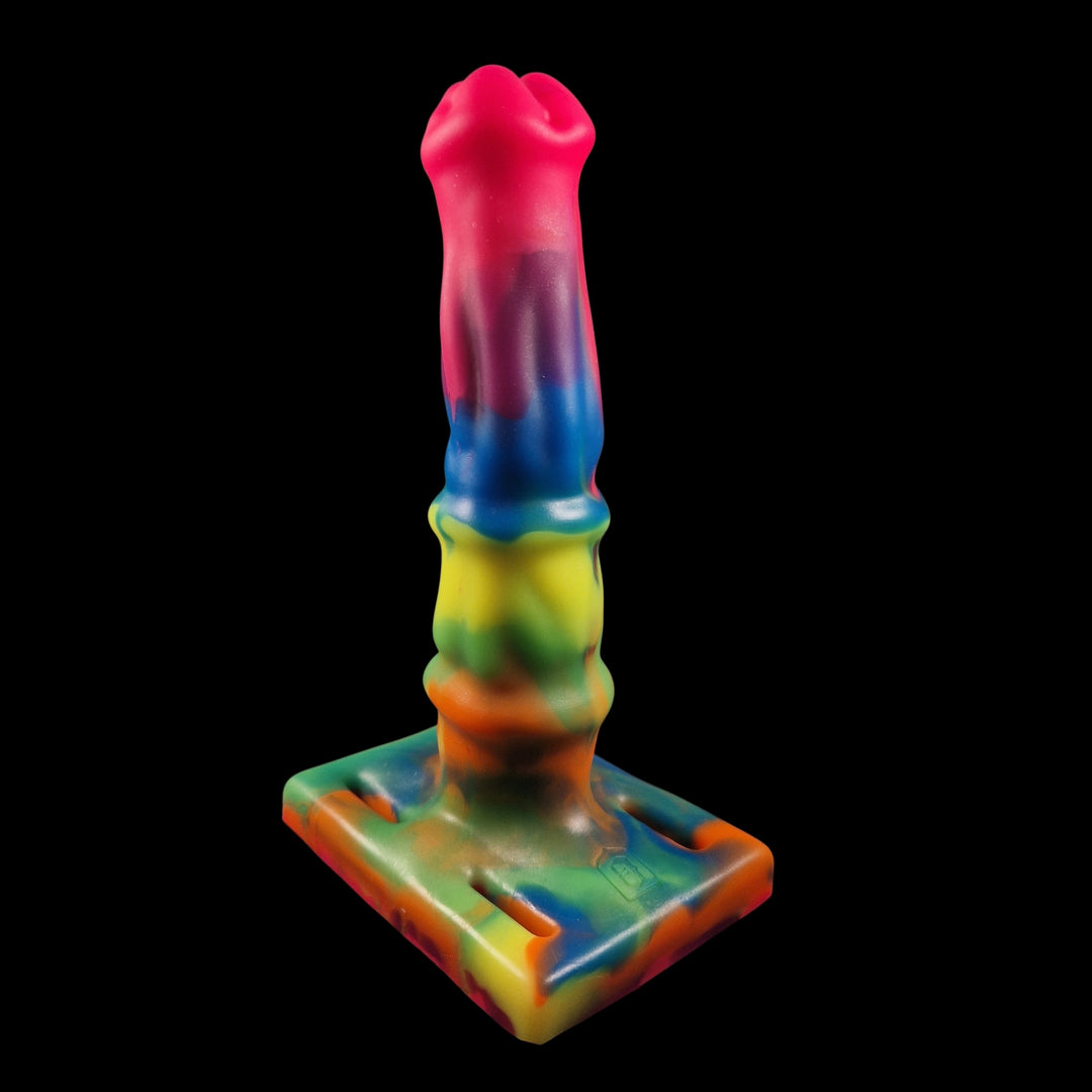 OR40 - Buckland Steed- Rideable Dildo - Size 7.5" - Firmness Soft - Size Small 7" -  Colour Rainbow