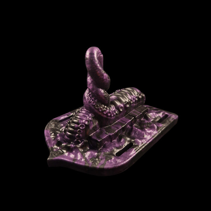 OD38 - The Kraken - Soft Firmness - Vibrating Base - Colour Witches Brew & Black Star Marble.