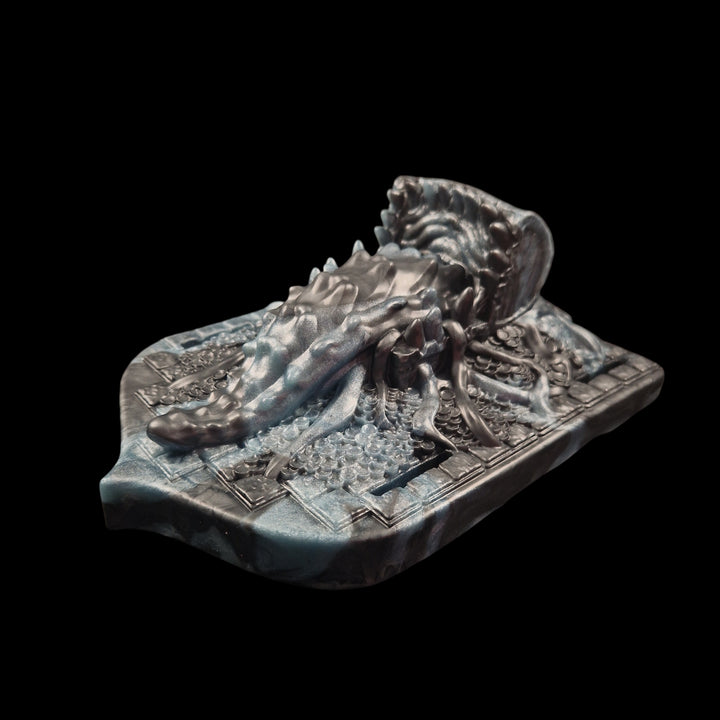 OD41 - Mimic Grinder - Extra Soft Firmness - Vibrating Base - Colour Sea Sirens & Galactic Grey Marble