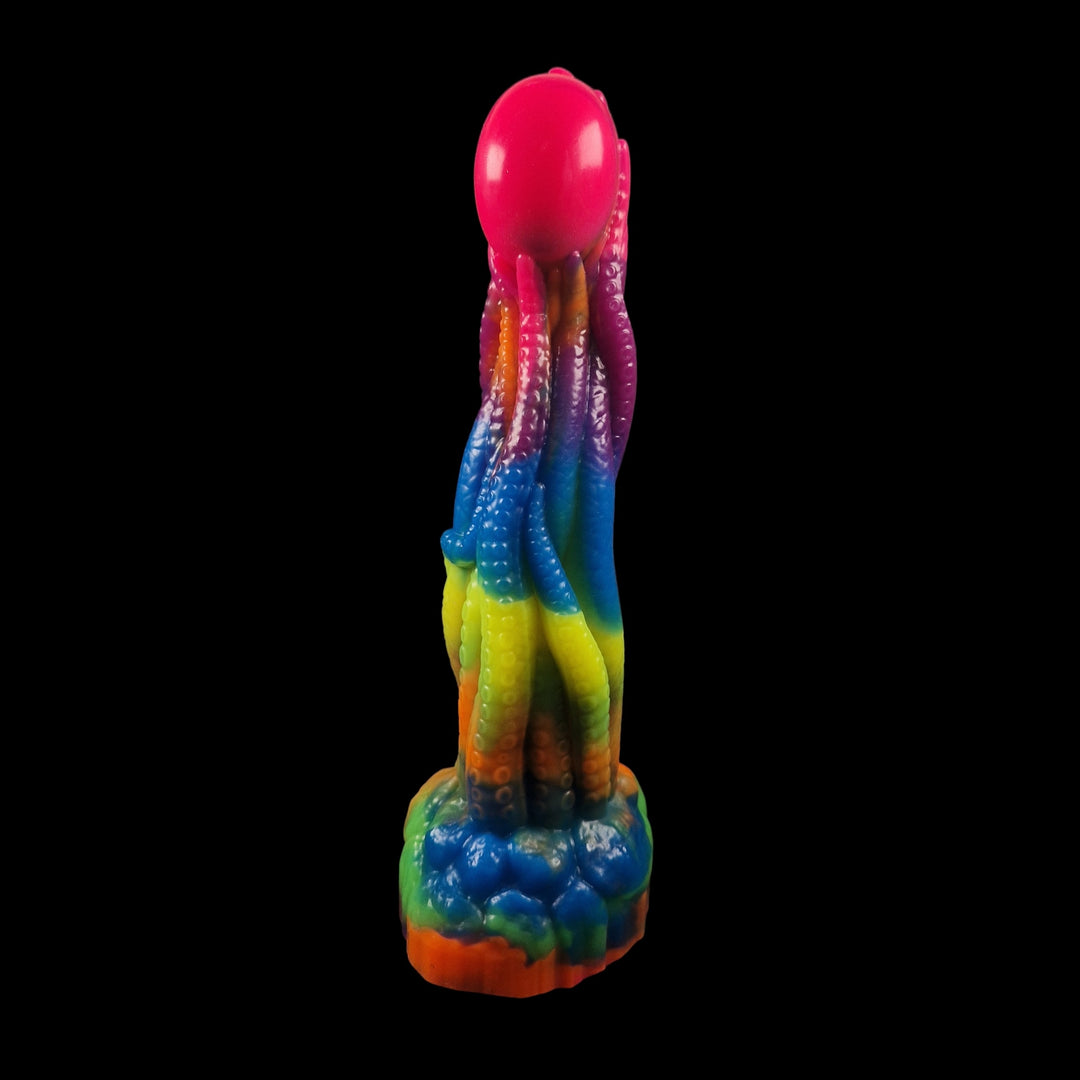 OD43 - Tenox Dildo - Small 6.5" - Soft Firmness - Rainbow