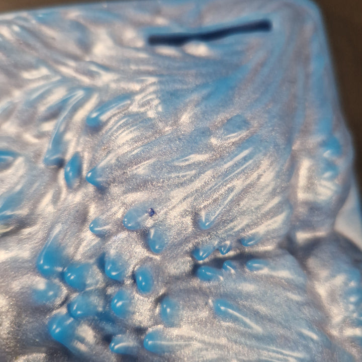 OD50 - The Yeti Grinder - Size Large 8" - Extra Soft Firmness - Vibrating Base - Colour Blue UV highlight on Drowning Love