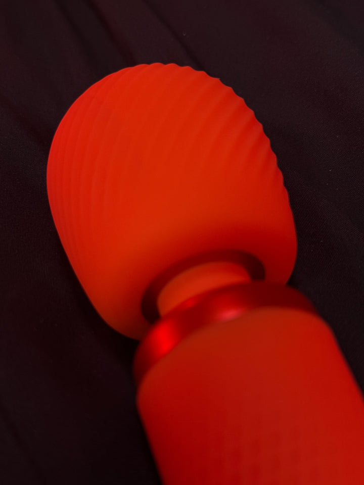 Fun Factory VIM Deep Orange Extra Quiet Silicone Wand Massager