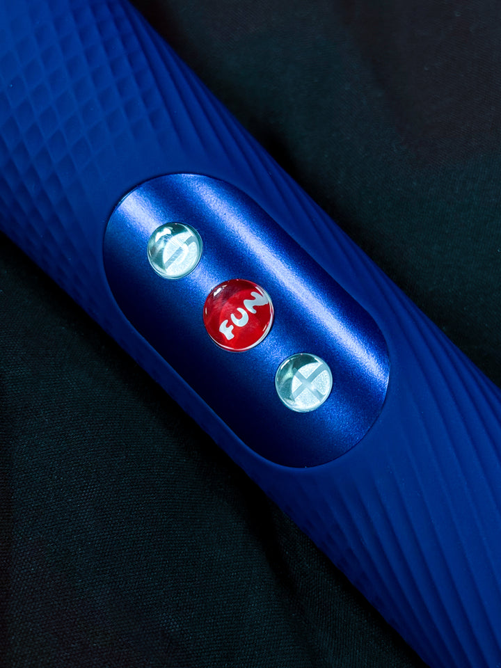 Fun Factory VIM Deep Blue Extra Quiet Silicone Wand Massager