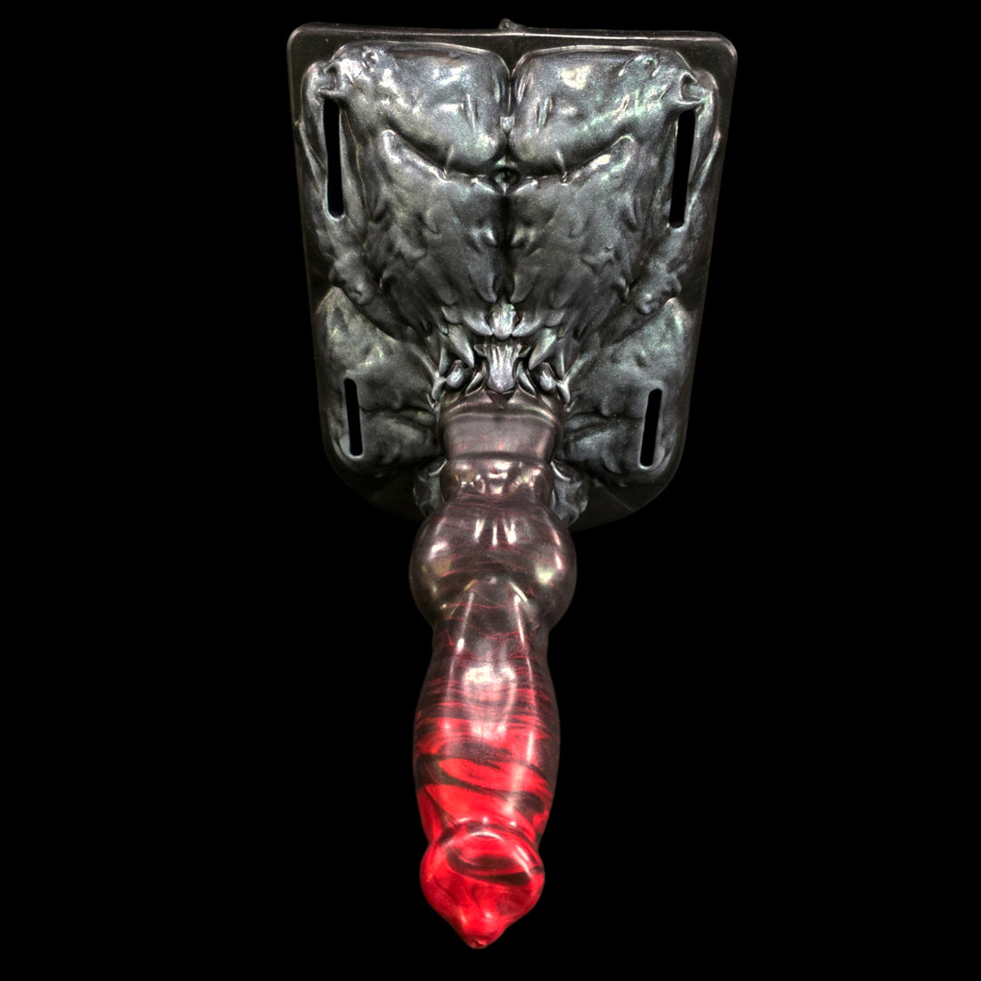 Canine Knotted DIldo with Furry Base 