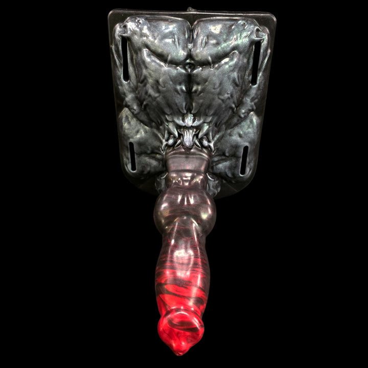 Canine Knotted DIldo with Furry Base 