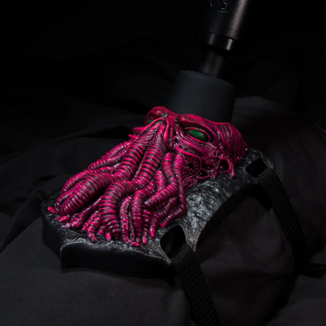 Cthulhu Tentacle Wand Grinder Sex Toy in pink and black 