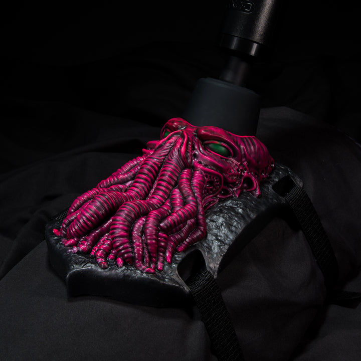 Cthulhu Tentacle Wand Grinder Sex Toy in pink and black 