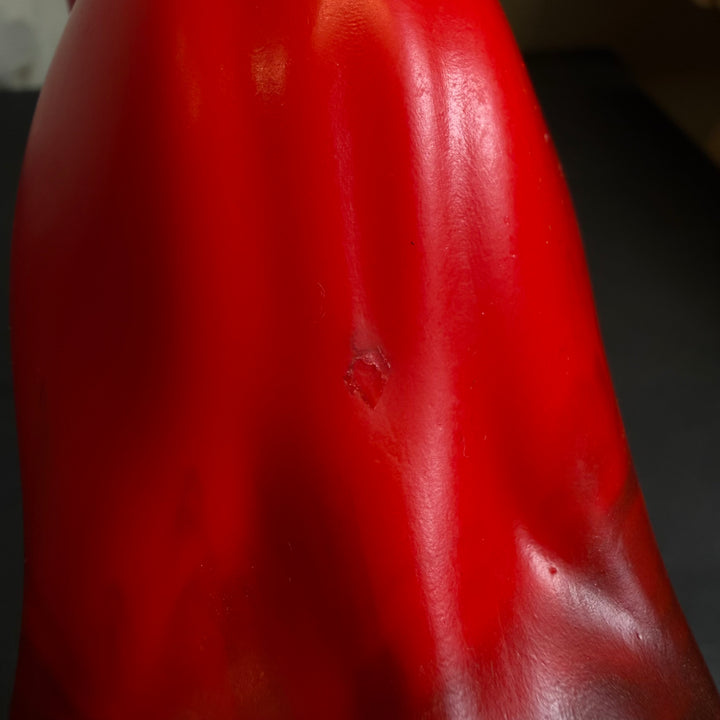 OD214 - Lycan Dildo - Size Medium 8"  - Soft Firmness - Colour Red UV & Lycan Fur Fade