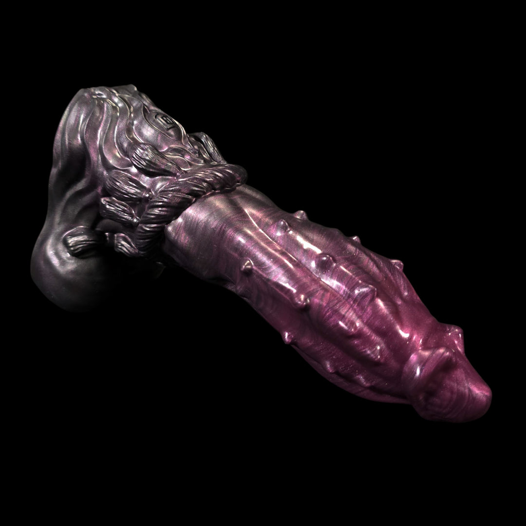Thick swell fantasy sex toy dildo in pink and black