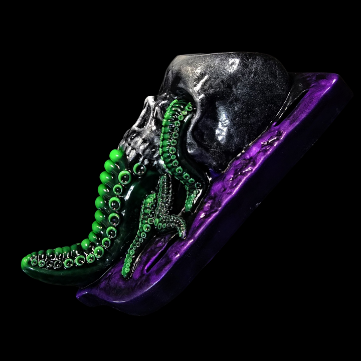 Hexxus Wand Grinder with gothic skull detail and multiple tentacles 