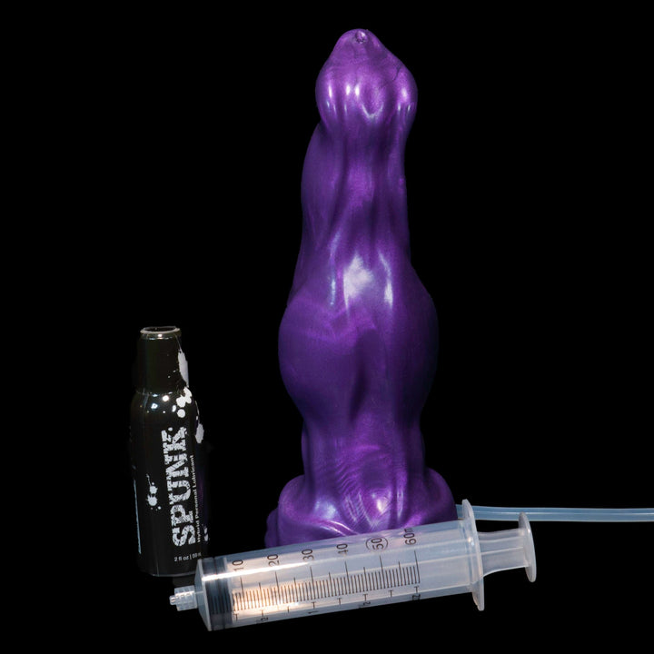 Cum tube werewolf Lycan Knotted Dildo