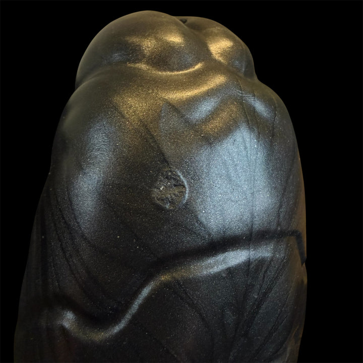 OD89 - Ejaculating Yeti Dildo - Size Medium 8" - Soft Firmness - Colour Odyssey Black