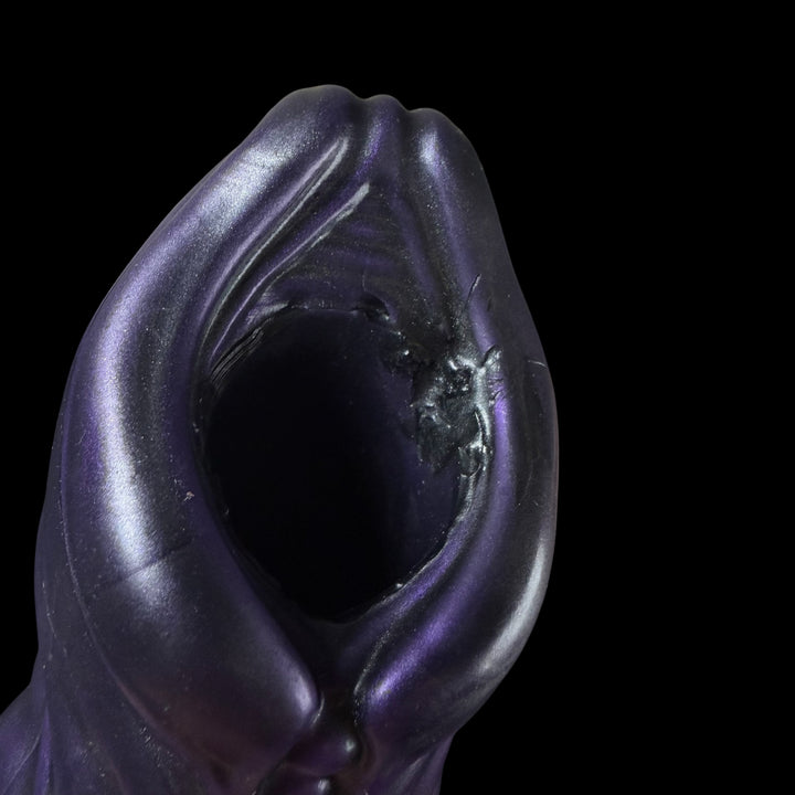 OD107 - Xan Ovipostor Dildo - Medium Firmness - Colour Purple Pearl & Odyssey Black Highlight
