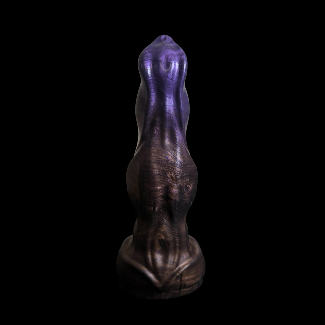 OR71  Lycan Dildo - Size Small 6.5" - Soft Firmness -  Colour Witches Brew & Lycan Fur Fade
