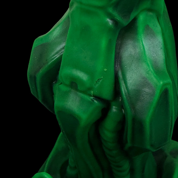 OD109 - Ejaculating Sentinel Dildo - Small 6.5" - Soft Firmness  - Colour Toxic Green & Odyssey Black Highlight