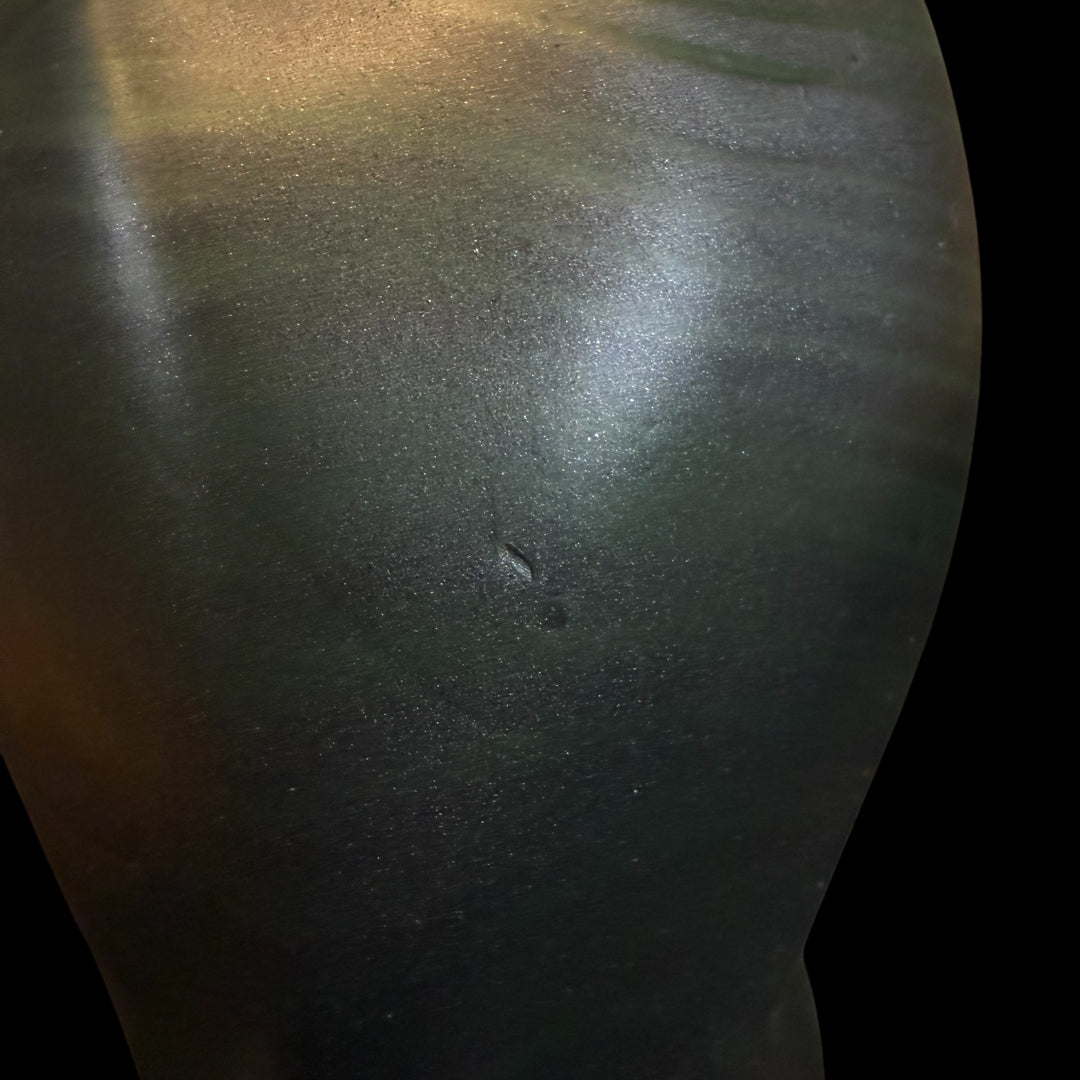 OD125 - Ejaculating Lycan Dildo - Size 10" -  Squishy Soft Firmness  - Colour Odyssey Black & Toxic Green Fade