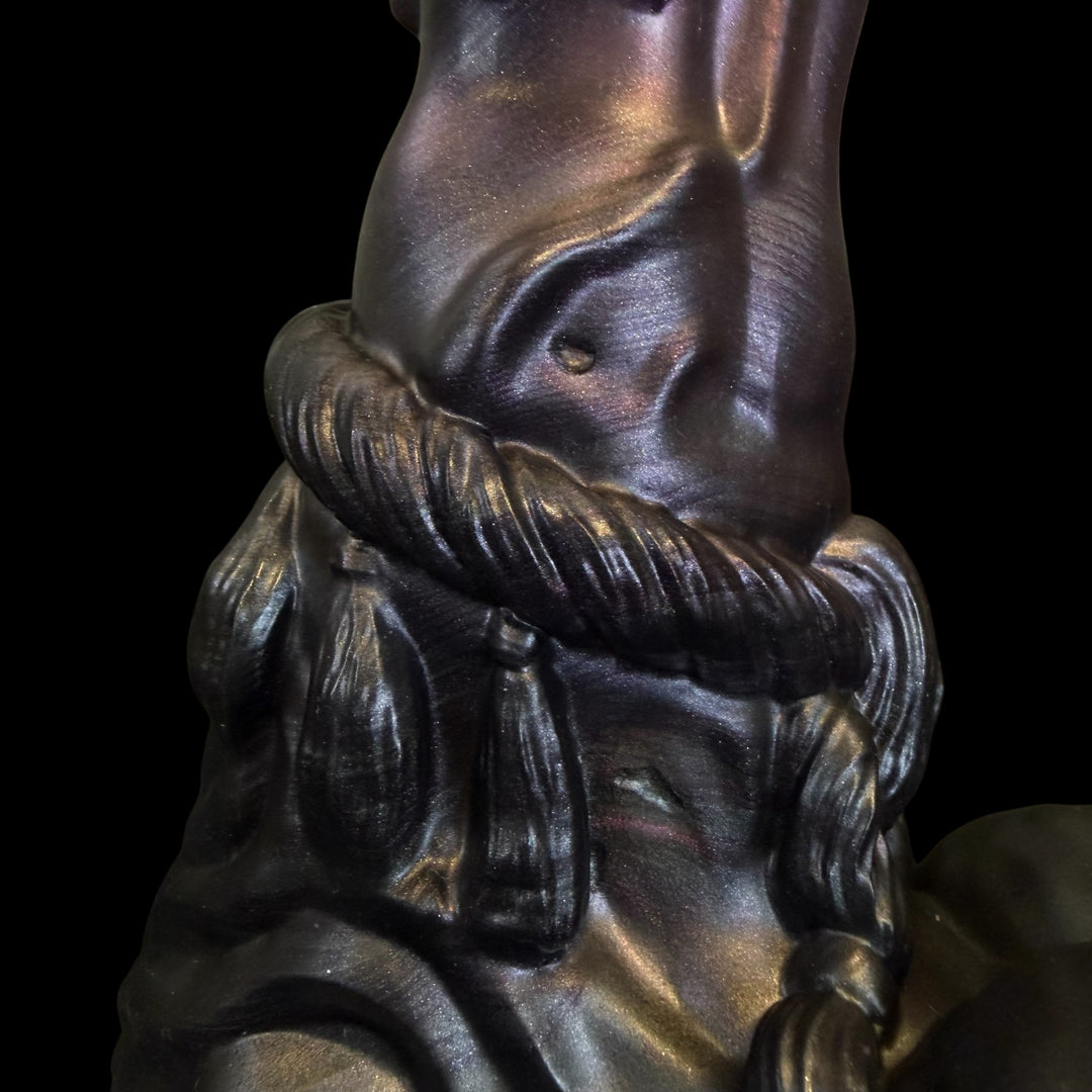OD131 - Oni Dildo - Size Small 6.5" - Medium Firm - Colour Forest Berry & Odyssey Black Fade