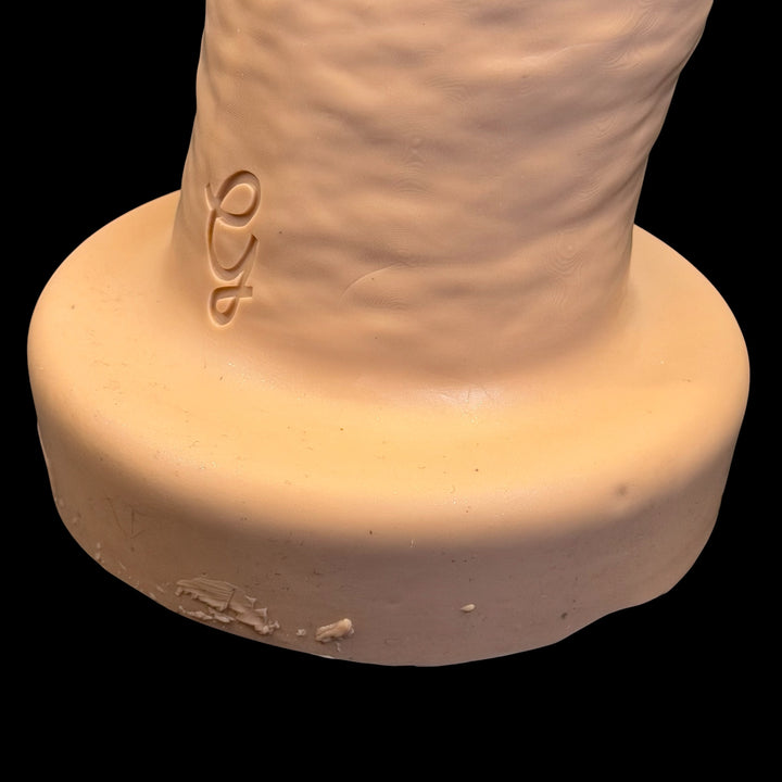 OD140 - Hugo Dildo - Vac U Lock Base - Size Medium 8" - Colour Caramel Latte