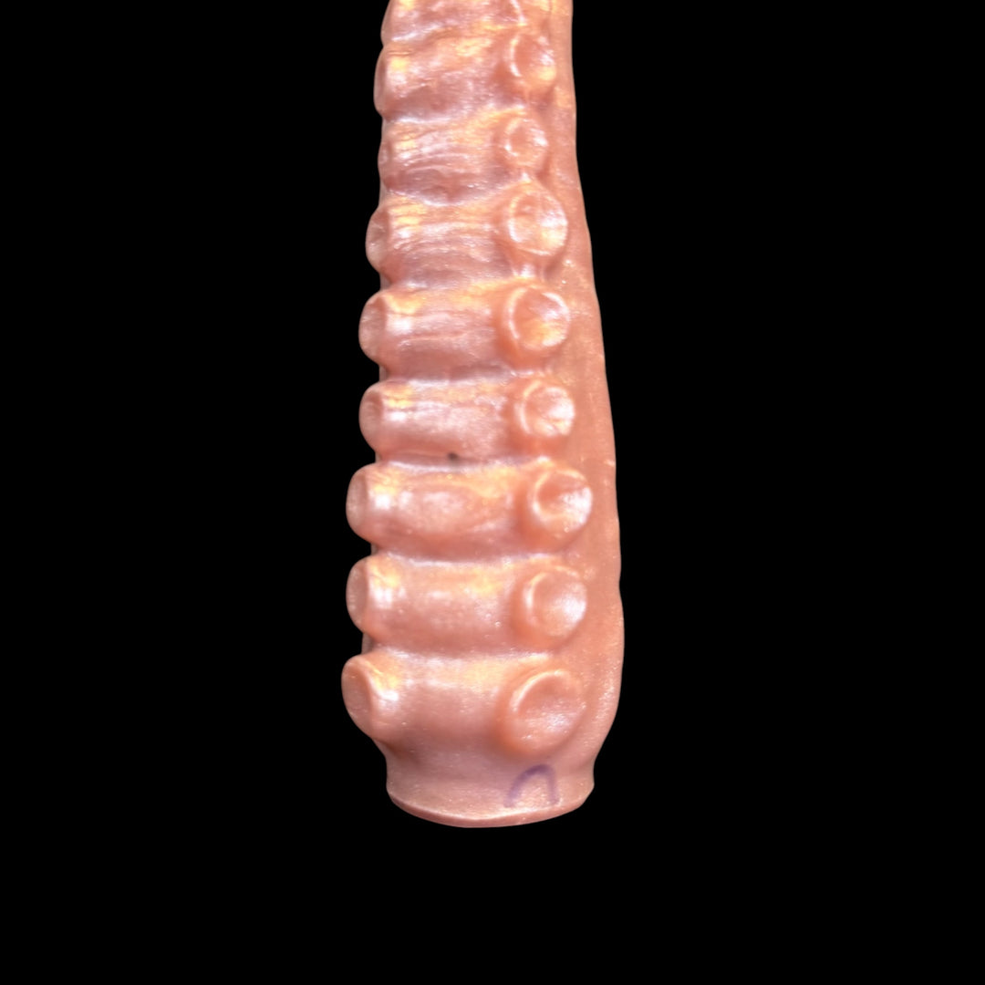 OD148 - Tentacle Bullet Vibe Sleeve I - Soft Firmness  - Colour Rose Gold
