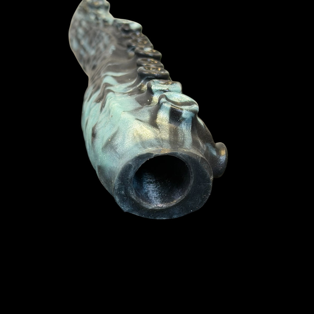 OD149 - Tentacle Bullet Vibe Sleeve I - Soft Firmness  - Black Raven & Sea Sirens Marble