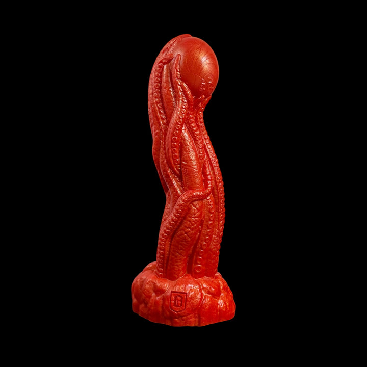OD153 - Tenox Dildo - Size Small 6.5" - Vibrating Base - Soft Firmness  - Colour Orange