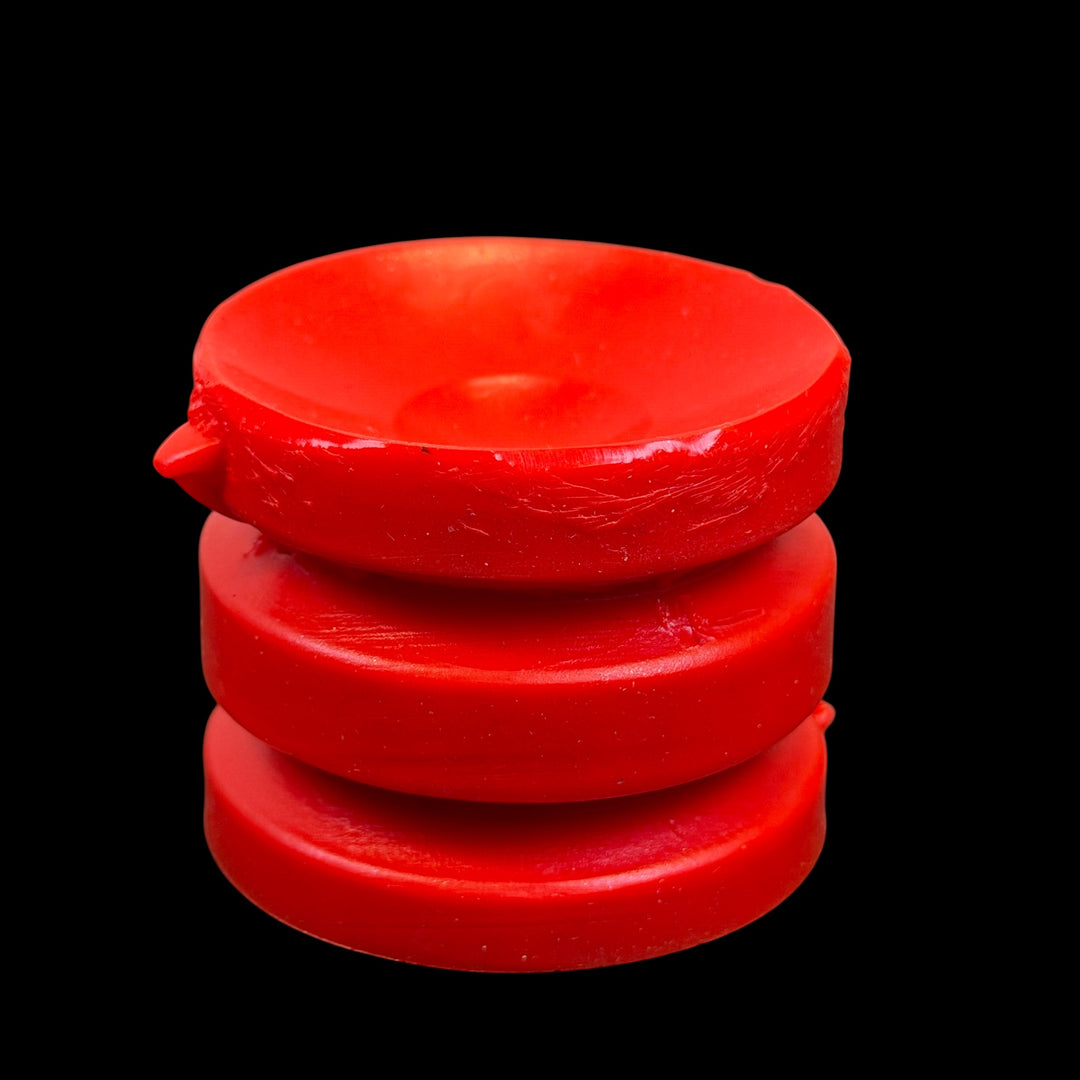 OD162 - Double Sided Suction Cup - Medium Firm - Colour Devil Red UV