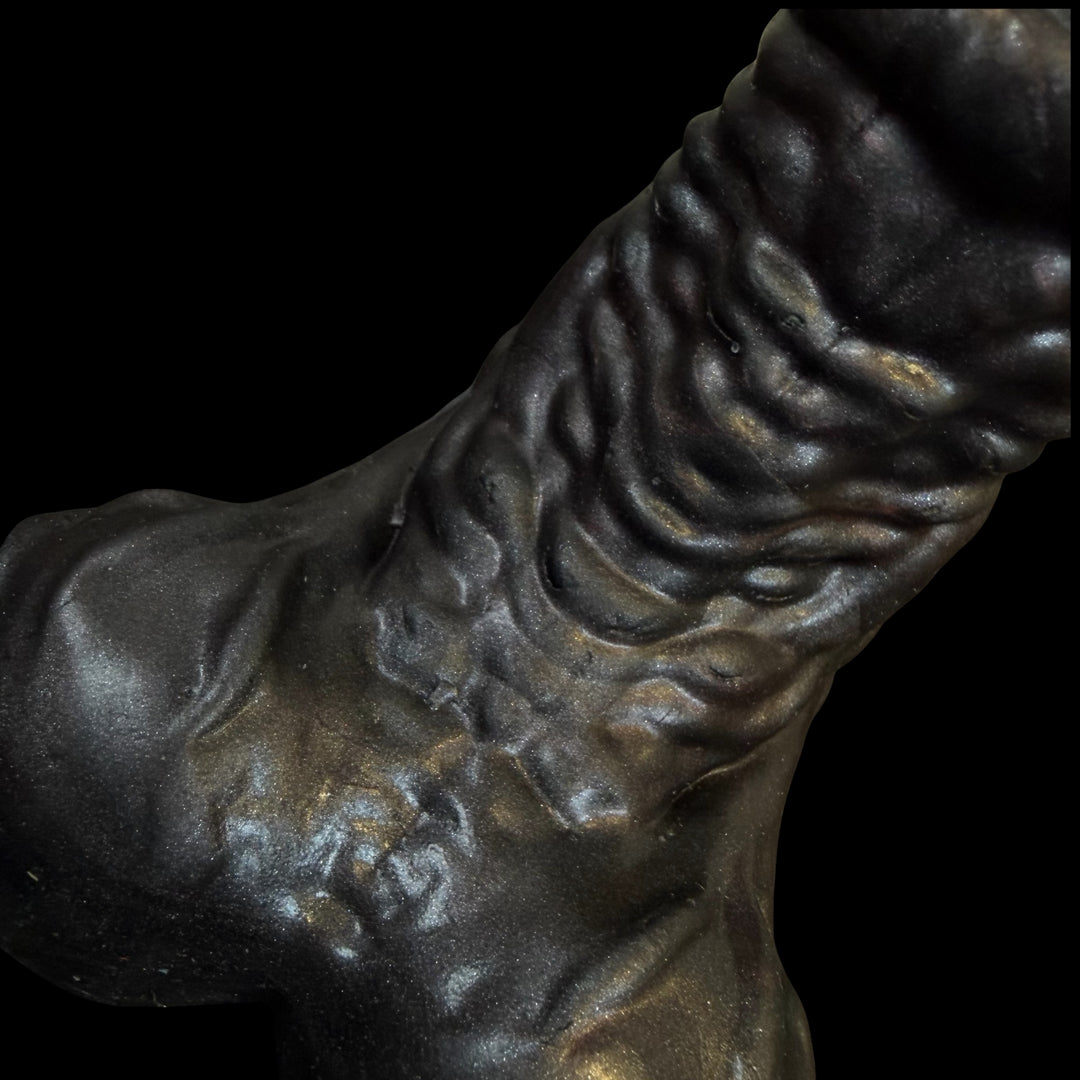 OD164 - Ejaculating Venom Steed - Size Small 7" -  Soft Firmness - Colour Life On Mars & Odyssey Black