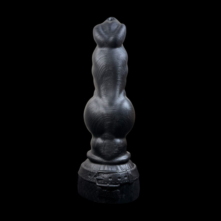 OD170 - Axel Knotted Dildo  - Size Medium 8" - Medium Firm Firmness - Colour Odyssey Black