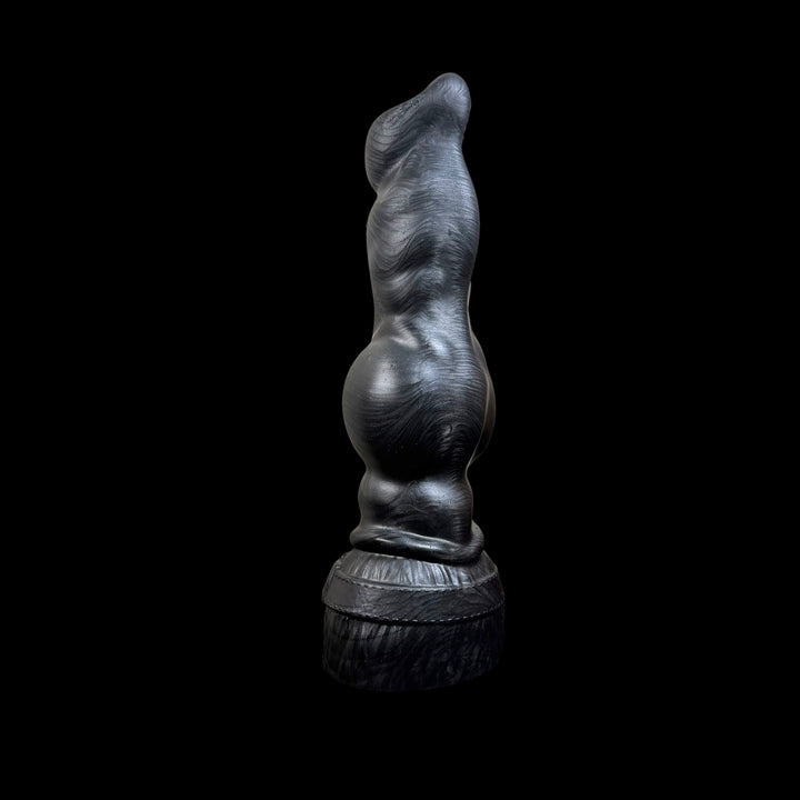 OD170 - Axel Knotted Dildo  - Size Medium 8" - Medium Firm Firmness - Colour Odyssey Black