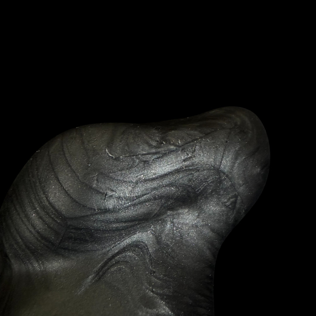 OD170 - Axel Knotted Dildo  - Size Medium 8" - Medium Firm Firmness - Colour Odyssey Black