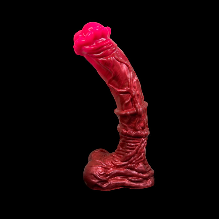 OR96 - Venom Steed Dildo - Size Small 7" - Soft Firmness - Colour UV Pink & Dwarf Pot Fade