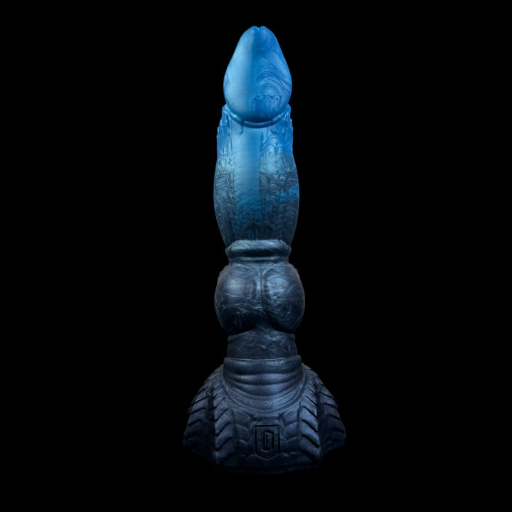 OR98 - Ryujin Dildo  - Size Medium 8" - Soft Firmness - Colour Reefs Water & Squid Ink Fade