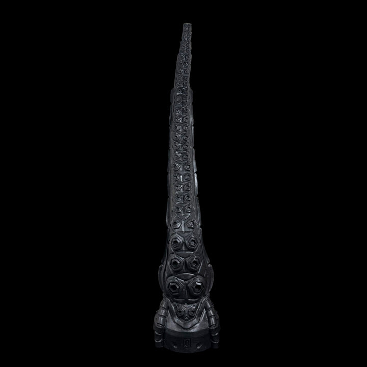 OD177 - The Sentinel Anal Depth Training Dildo  - Size Large 21" - Soft Firmness - Colour Odyssey Black