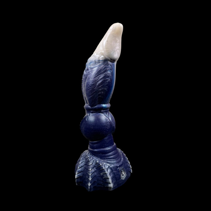 OR100 - Ryujin Dildo  - Size Small 6.5" - Soft Firmness - Colour Blue & Pearl Fade
