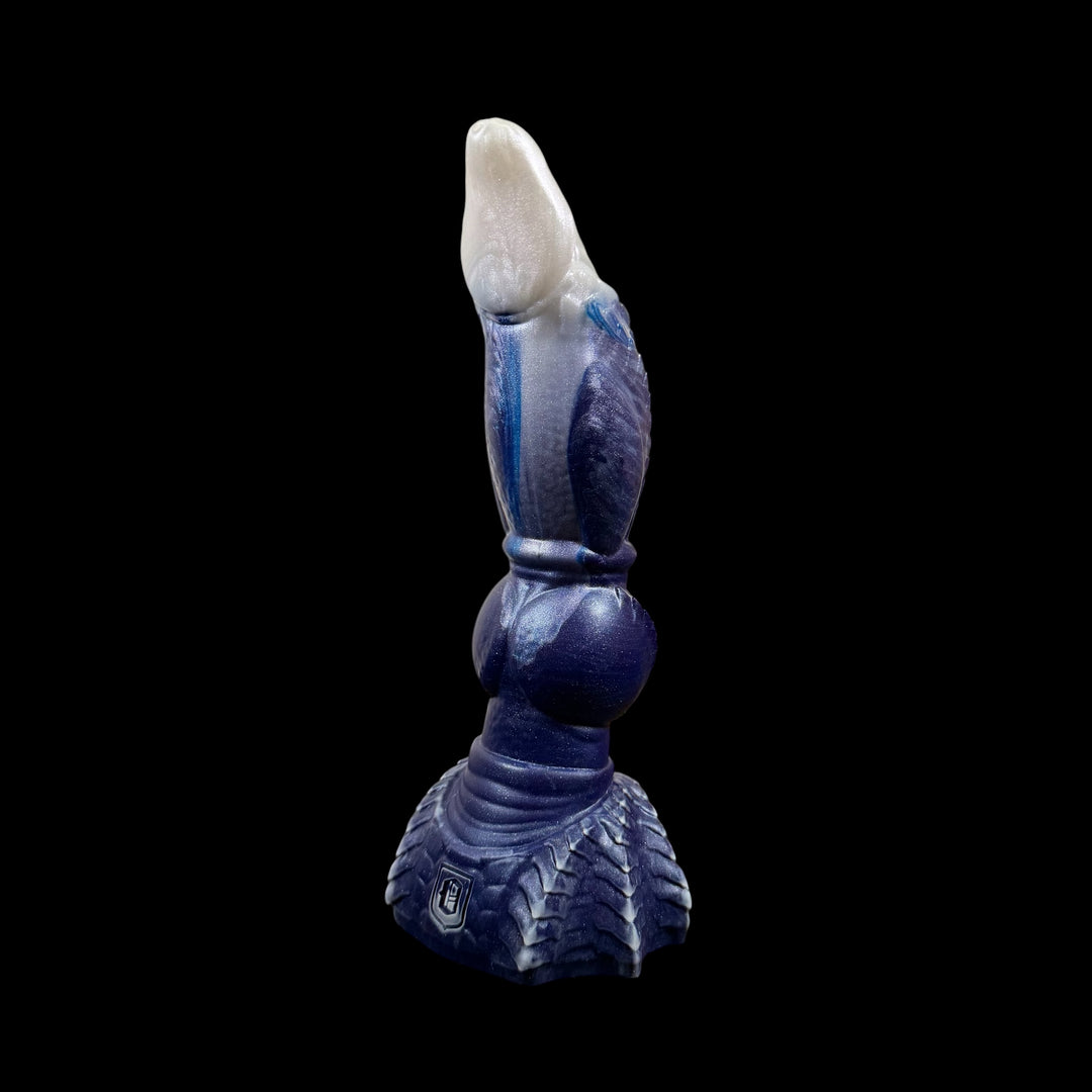OR100 - Ryujin Dildo  - Size Small 6.5" - Soft Firmness - Colour Blue & Pearl Fade