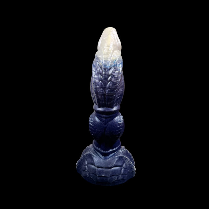 OR100 - Ryujin Dildo  - Size Small 6.5" - Soft Firmness - Colour Blue & Pearl Fade