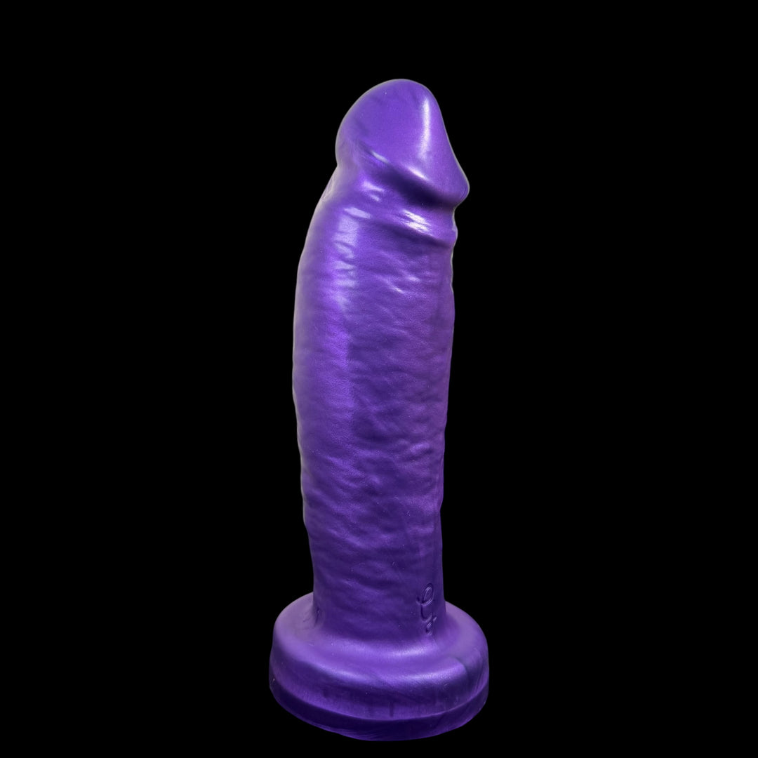 OD207 - Hugo Dual Density Dildo - Size Medium 8" - Colour Purple Pearl
