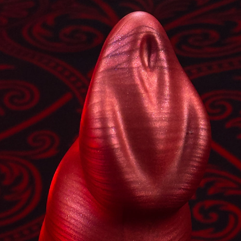 Tapered Tip of werewolf Dildo in red by Odyssey